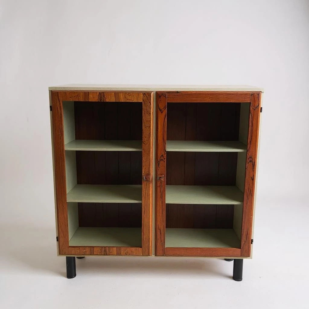 Mid-Century Norwegian Rosewood & White-Lacquered Modular Storage Suite — view 6