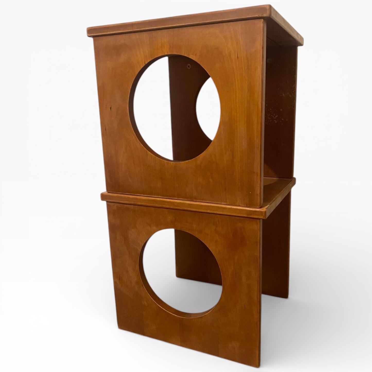 Mid Century Teak Tables – Pair of Danish Solid Teak Cube Bedside Tables by Jens Quistgaard