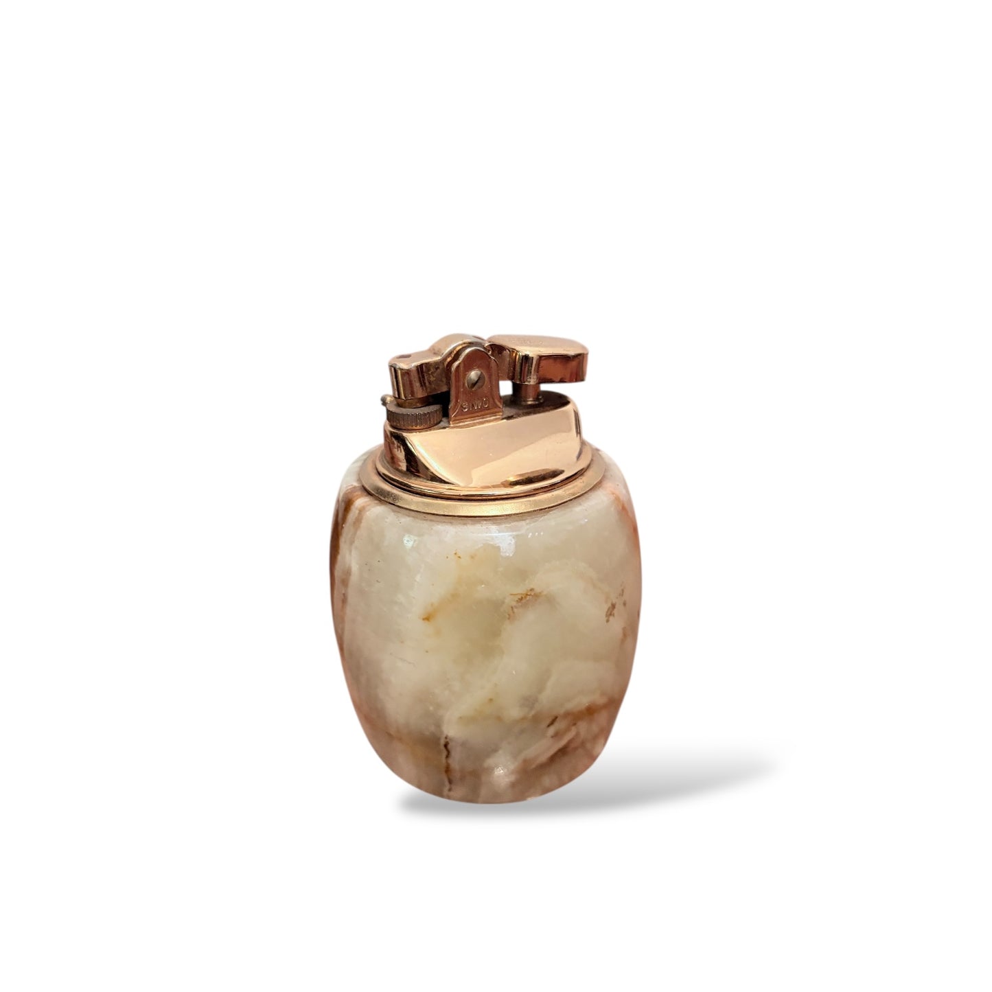 Italian Art Deco Onyx Marble Tabletop Lighter