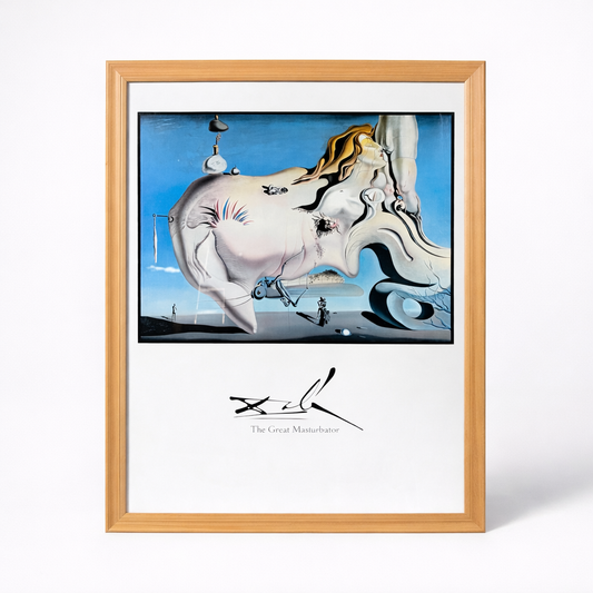 Salvador Dalí “The Great Masturbator” Framed Print – Vintage Surrealist Wall Art