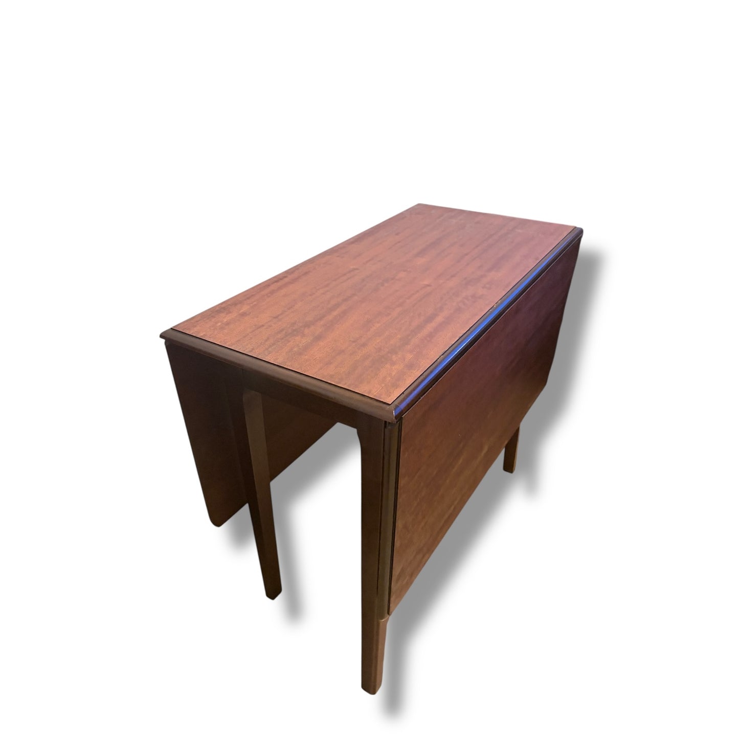 Mid-Century Drop Leaf Mahogany Dining Table