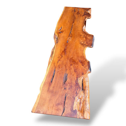 Reynolds of Ludlow Live Edge Yew Wood Coffee Table – Mid-Century — view 4