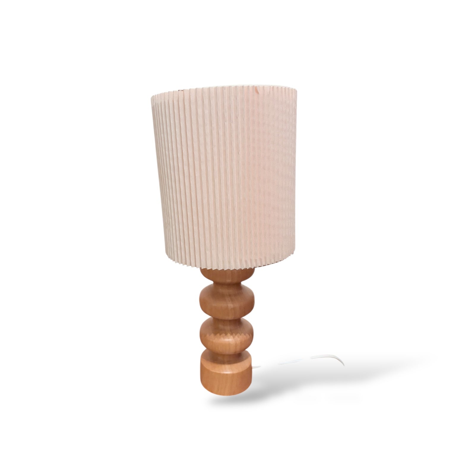 Vintage Oak Table Lamp – Scandinavian Style — view 4