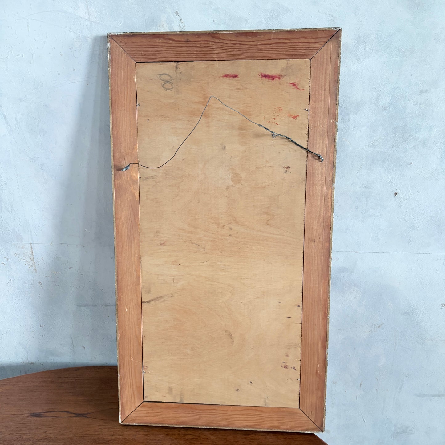 1966 Mid Century Brutalist Expressionist Oil Painting – Heavy Impasto Still Life – C. Bradshaw