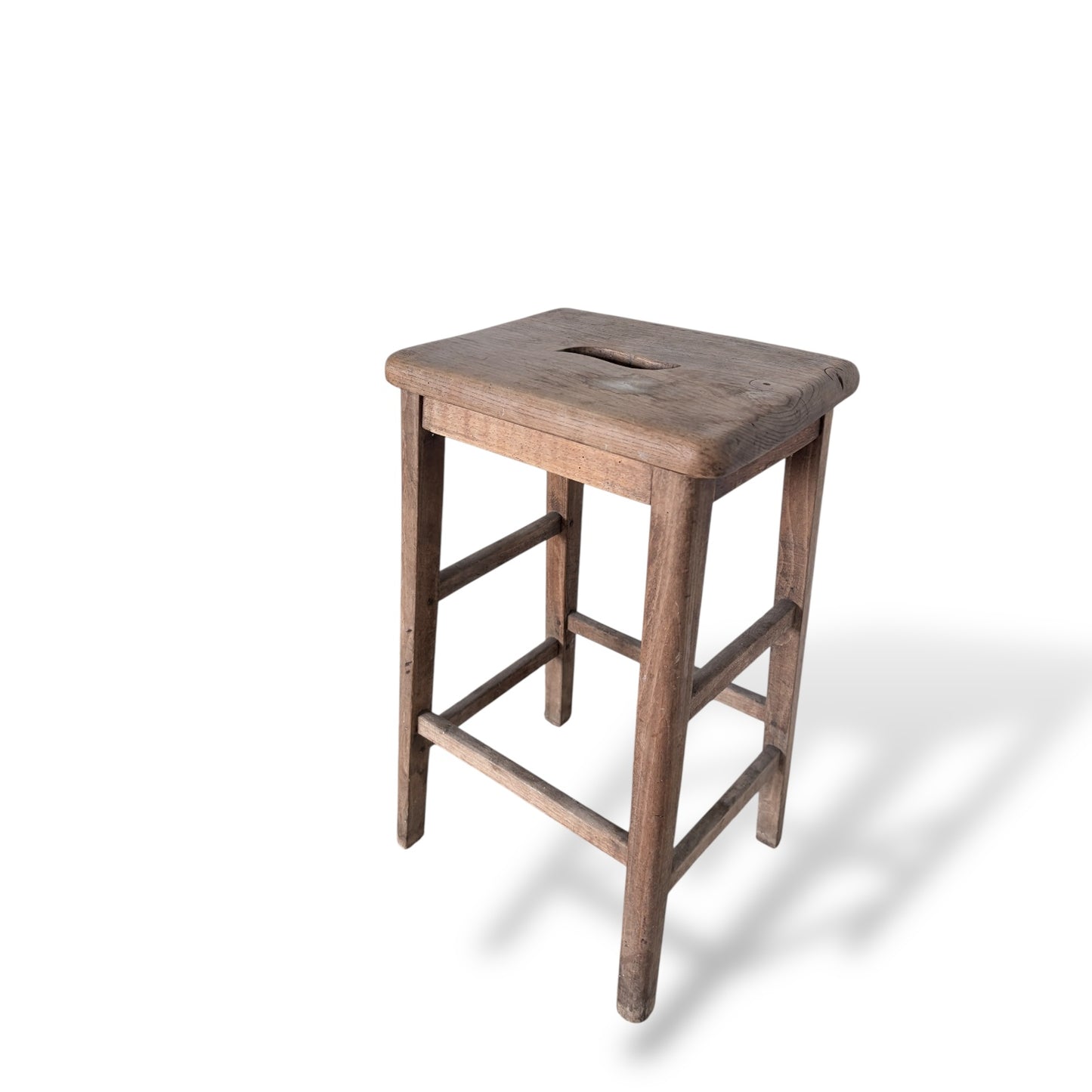 Rustic Oak & Pine Bar Stool