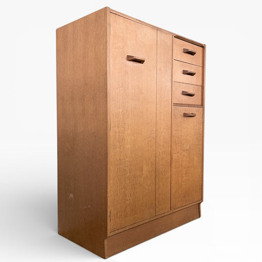 G Plan Brandon Mid-Century Oak Wardrobe with Drawers