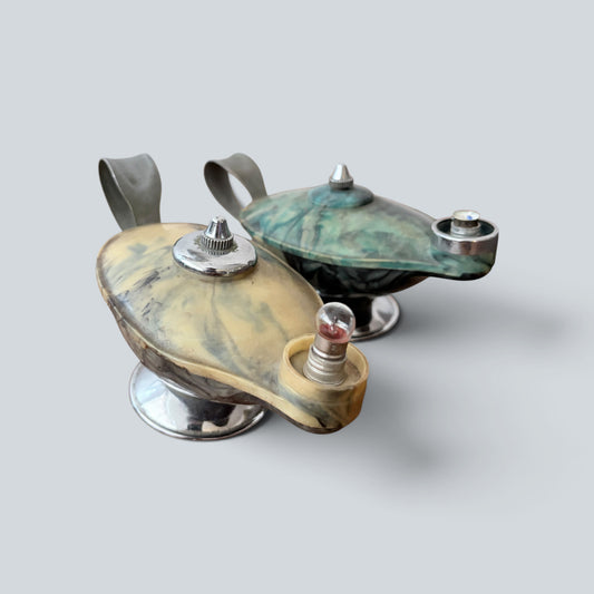 Vintage Pifco Aladdin’s Lamp Battery Powered Lamps – Pair