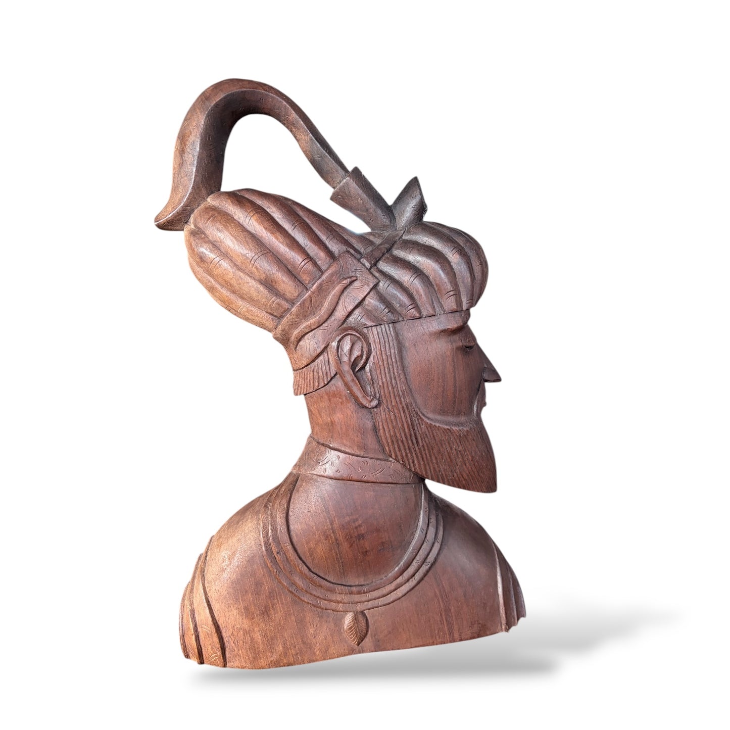 Ottoman Empire Busts - Hand Carved Wooden Sculptures | Mid Century Decor