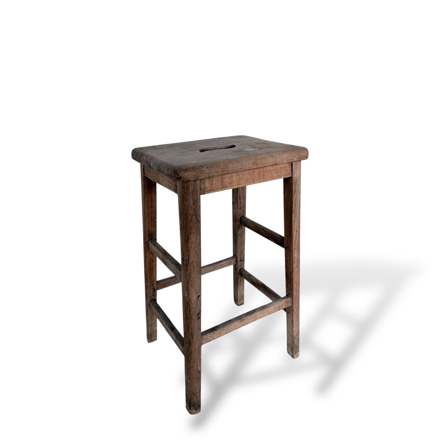 Rustic Oak & Pine Bar Stool