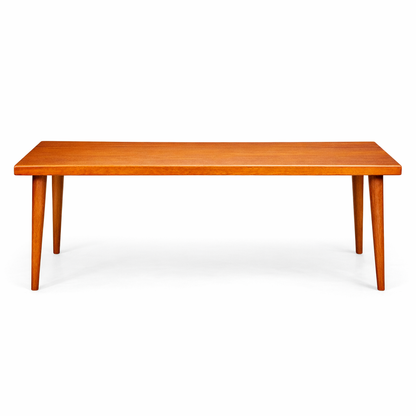 Danish Teak Low Coffee Table with Detachable Legs