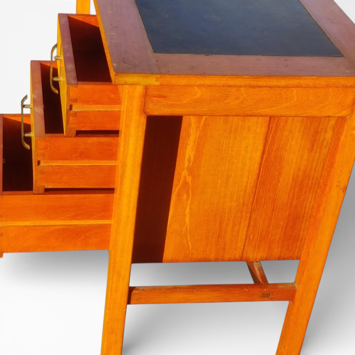 Mid Century Writing Desk – Solid Wood British Desk with Drawers | Gordon Russell