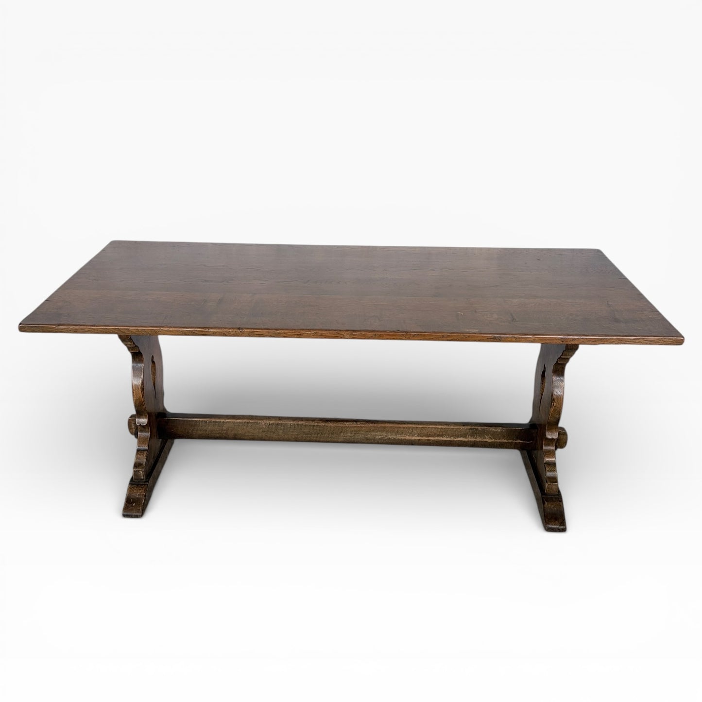 Arts & Crafts Antique Oak Refectory Dining Table — view 4