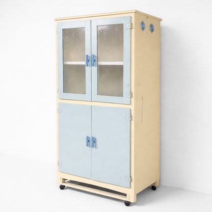 Vintage Painted Kitchenette Pantry Cabinet