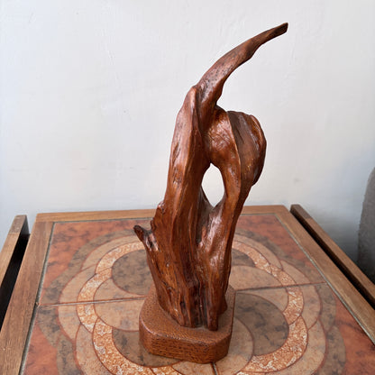 Vintage Mid-Century Abstract Root Wood Sculpture