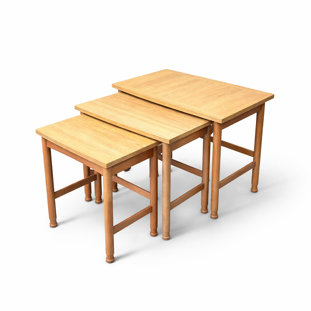 Vintage Schreiber Teak Nest of Tables – Mid Century British Furniture