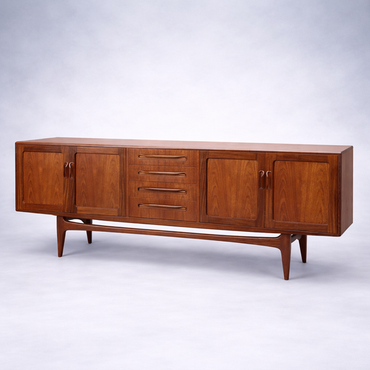 Vintage G Plan “Long John” Teak Sideboard by V.B. Wilkins
