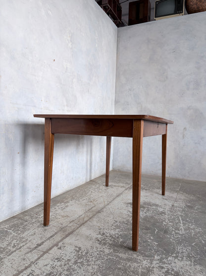 Mid Century Teak and Walnut Extending Dining Table by McIntosh