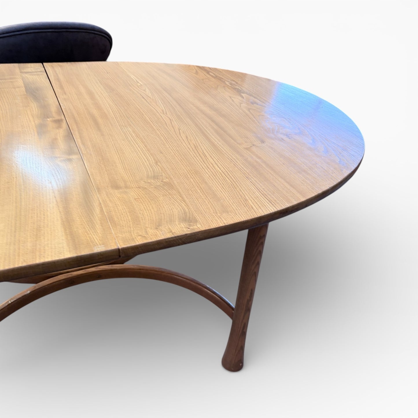 Ercol Mid-Century Table – Blonde Elm Oval Dining Table | Vintage British Furniture