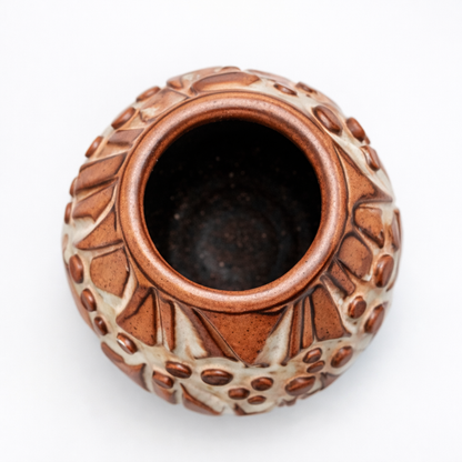 Vintage Shelf Pottery Brutalist Stoneware Vase — view 2