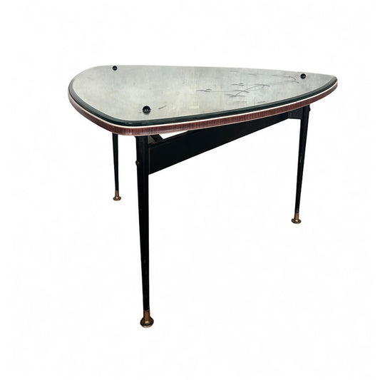 Mid Century Modern Atomic Mirrored Coffee Table