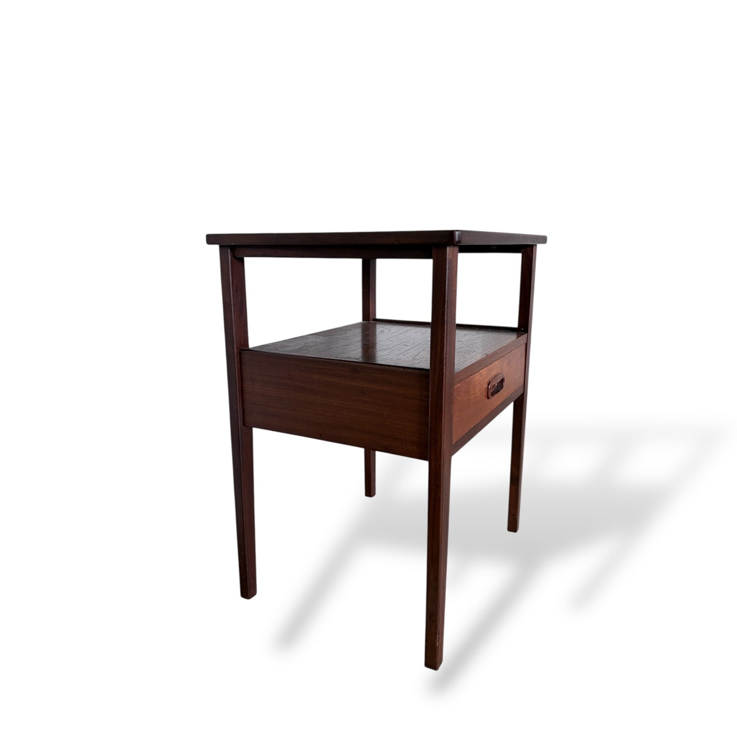 Mid-Century Vintage Teak Bedside Table