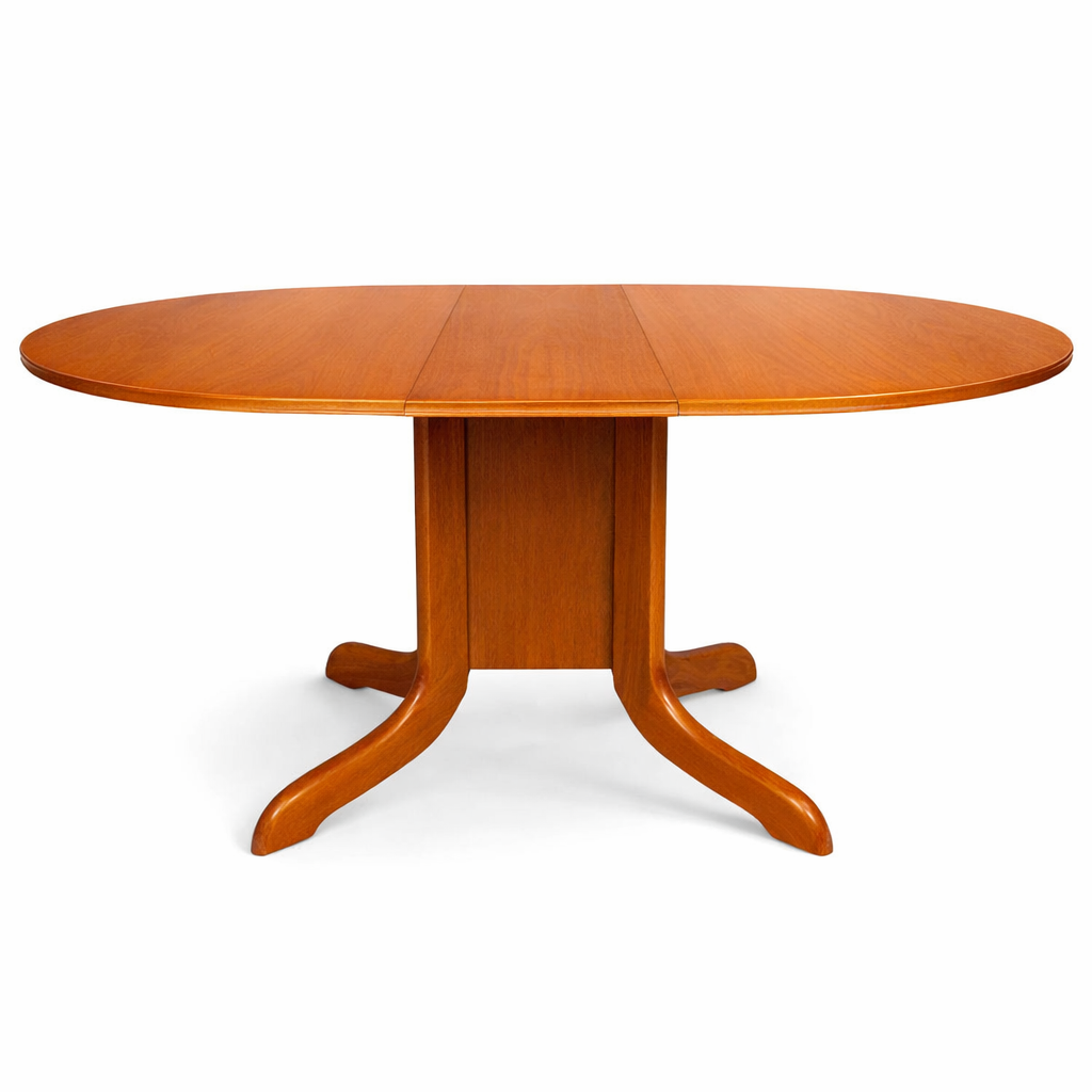 Morris of Glasgow Teak Drop-Leaf Dining Table