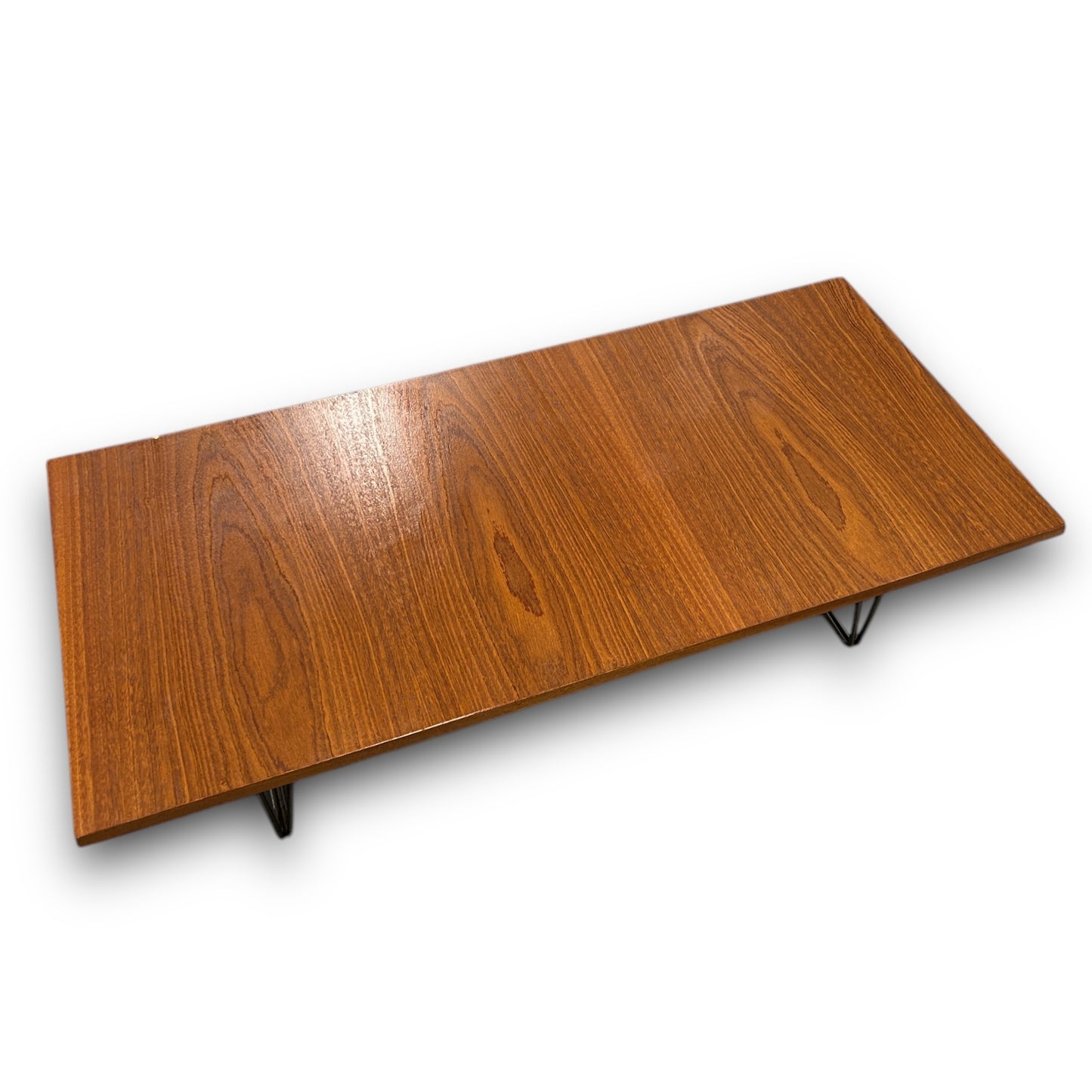 Mid Century Teak Hairpin Leg Coffee Table