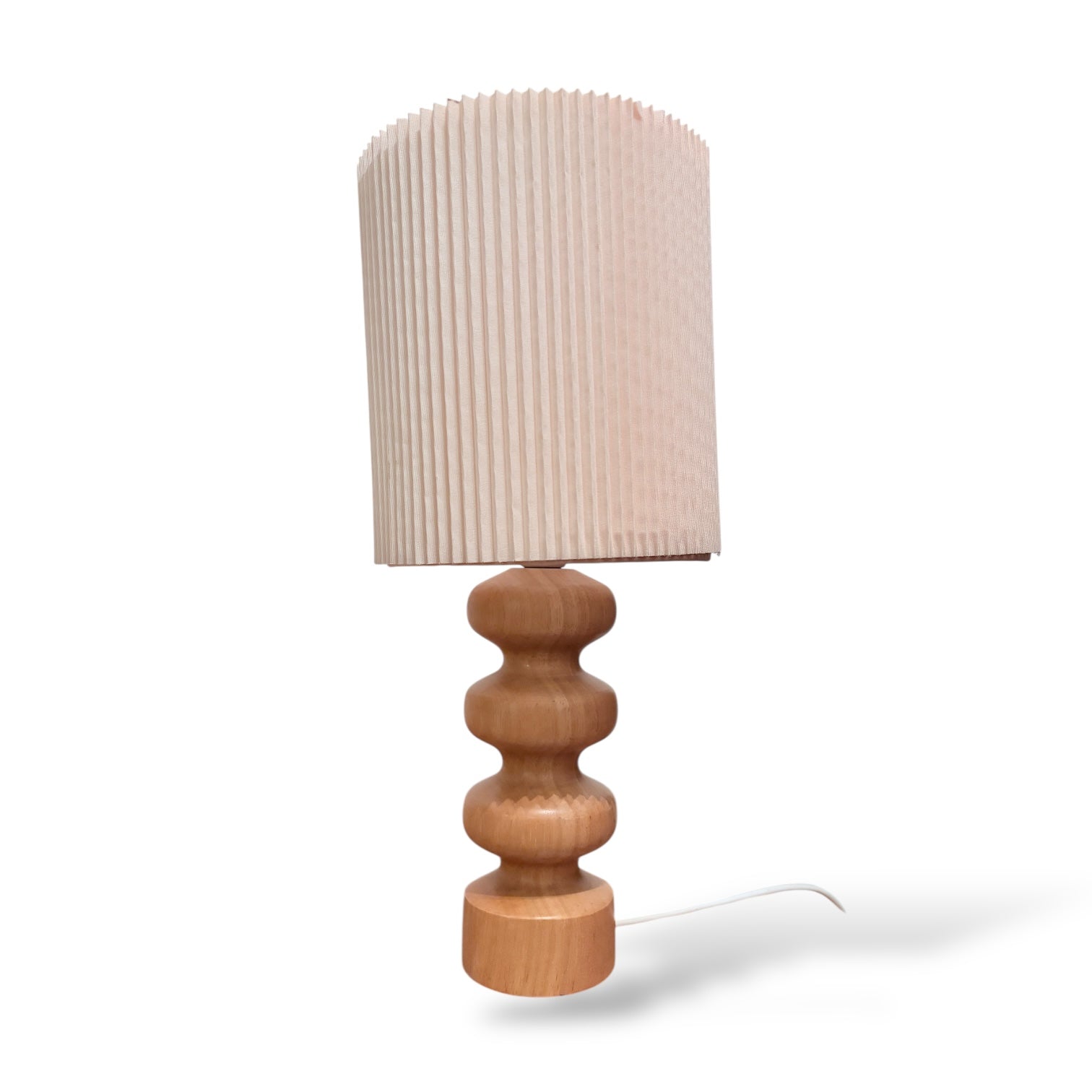Vintage Oak Table Lamp – Scandinavian Style — view 5