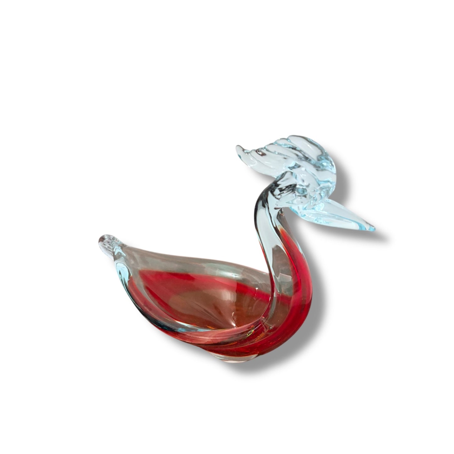 Mid-Century Murano Glass Swan Sculpture