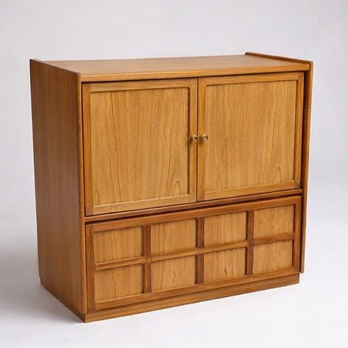 Vintage Oak Cabinet by Nathan Furniture, c.1960s