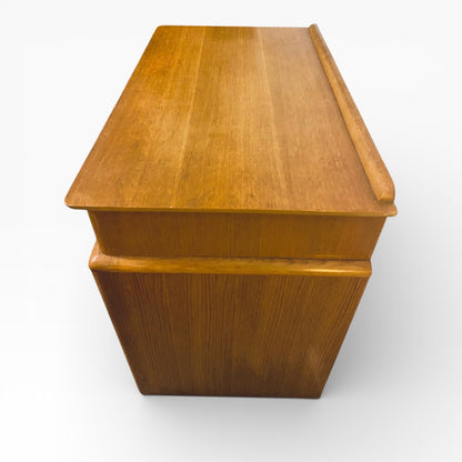 Mid Century Chest Drawers – Vintage Teak Dresser With Decorative Handles