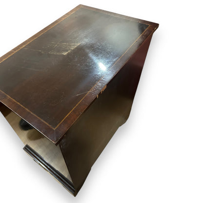 Vintage 1960s English Walnut Veneer Chest of Drawers