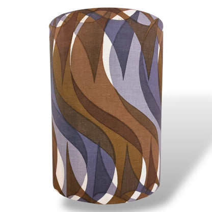 Vintage Teak Table Lamp with Elizabeth Armstrong Sigma Fabric for Hull Traders by Lightfandango