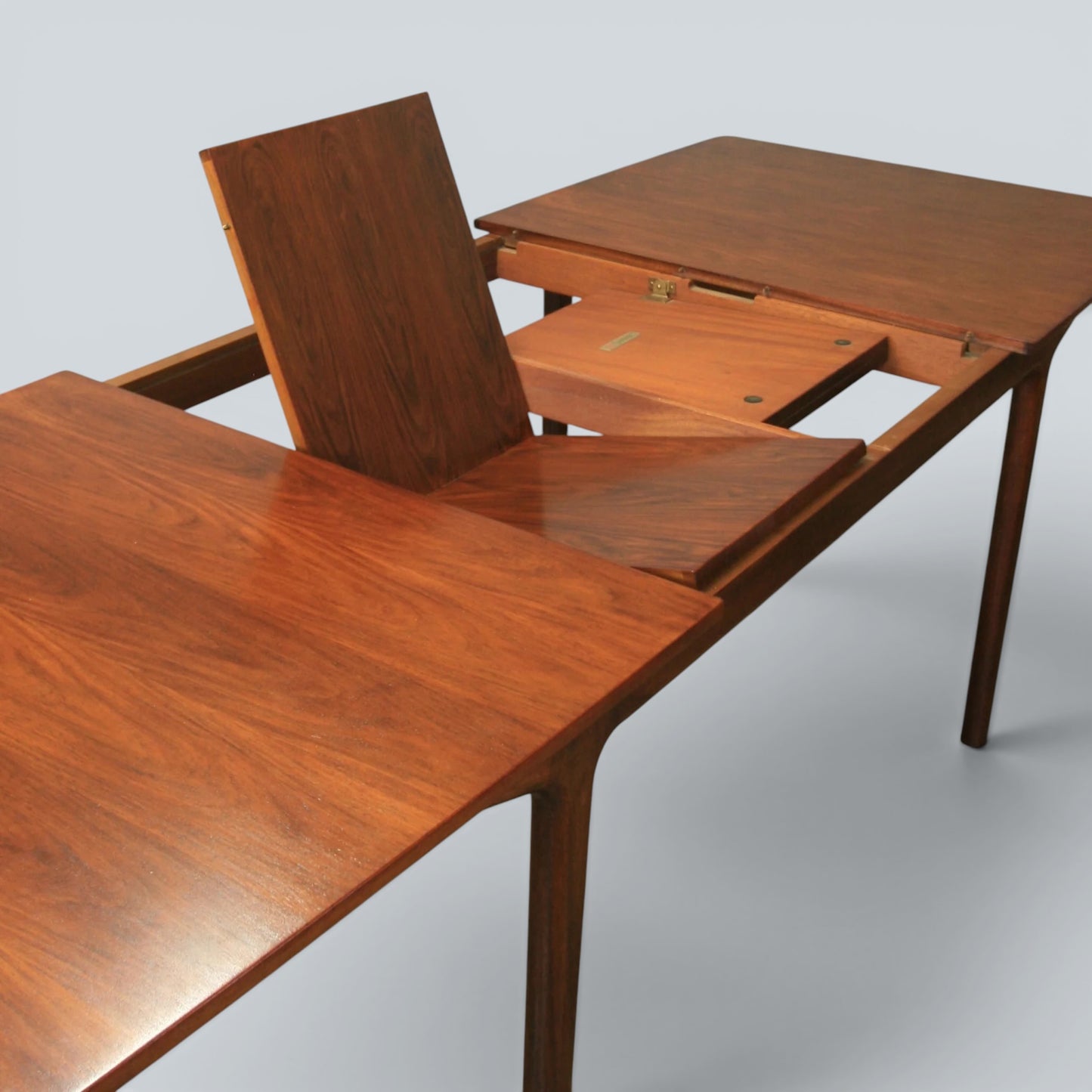 Mid Century McIntosh Rosewood Double Extending Dining Table