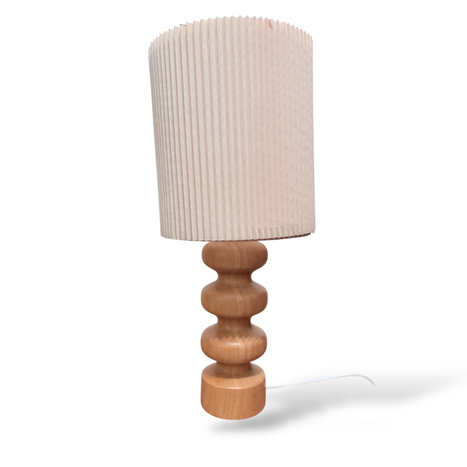 Vintage Oak Table Lamp – Scandinavian Style — view 3