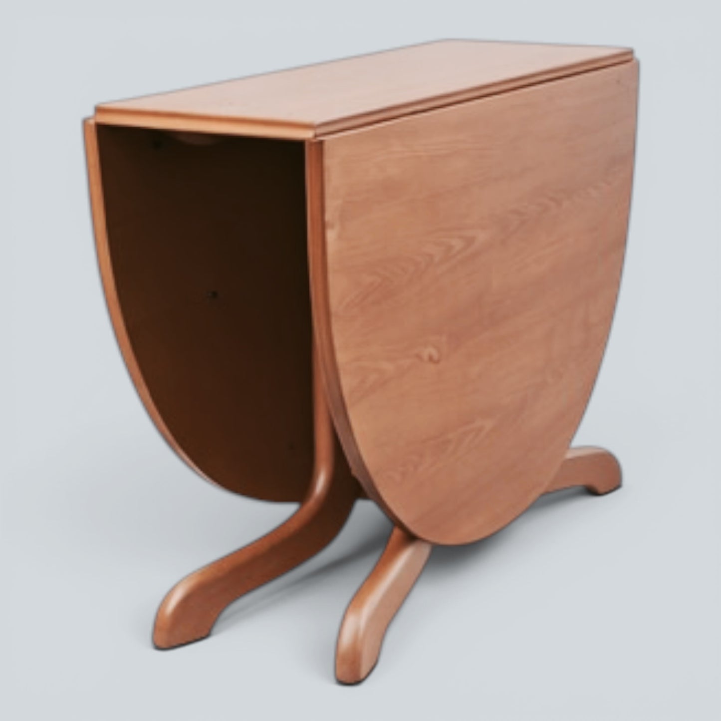 Morris of Glasgow Mid Century Teak Oval Drop Leaf Gateleg Dining Table
