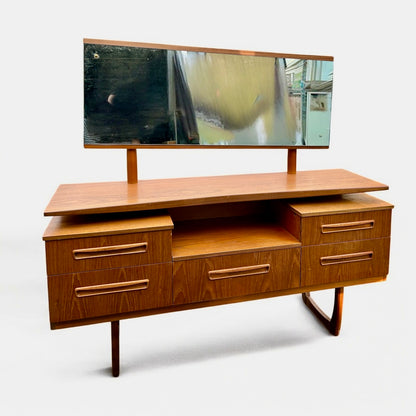 Mid Century Albro Teak Wood Vanity Dressing Table