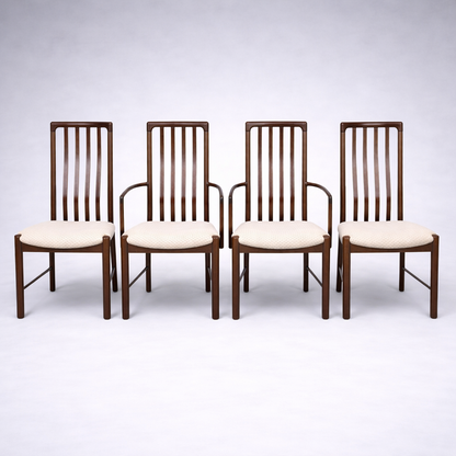 Set of 6 Danish Rosewood Dining Chairs by Boltinge