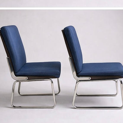 Pair of Mid-Century Chrome & Rosewood Dining Chairs by Gordon Russell for Verco