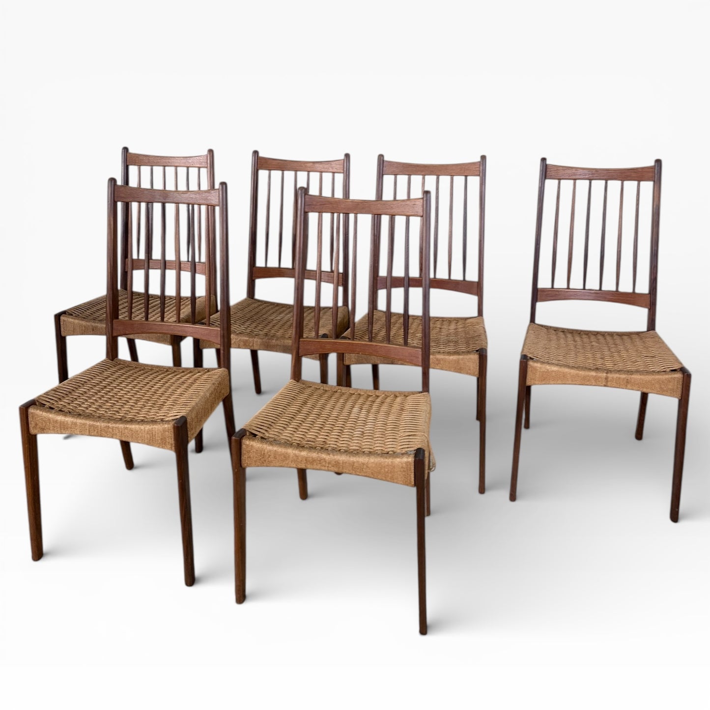 Set of 6 Danish Dining Chairs by Arne Hovmand-Olsen – Model MK200