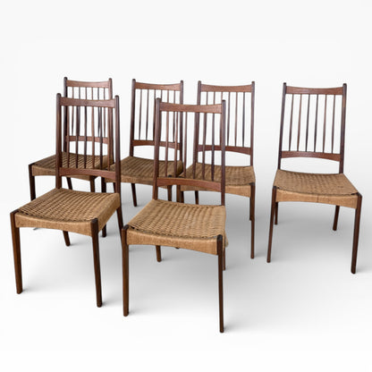 Set of 6 Danish Dining Chairs by Arne Hovmand-Olsen – Model MK200