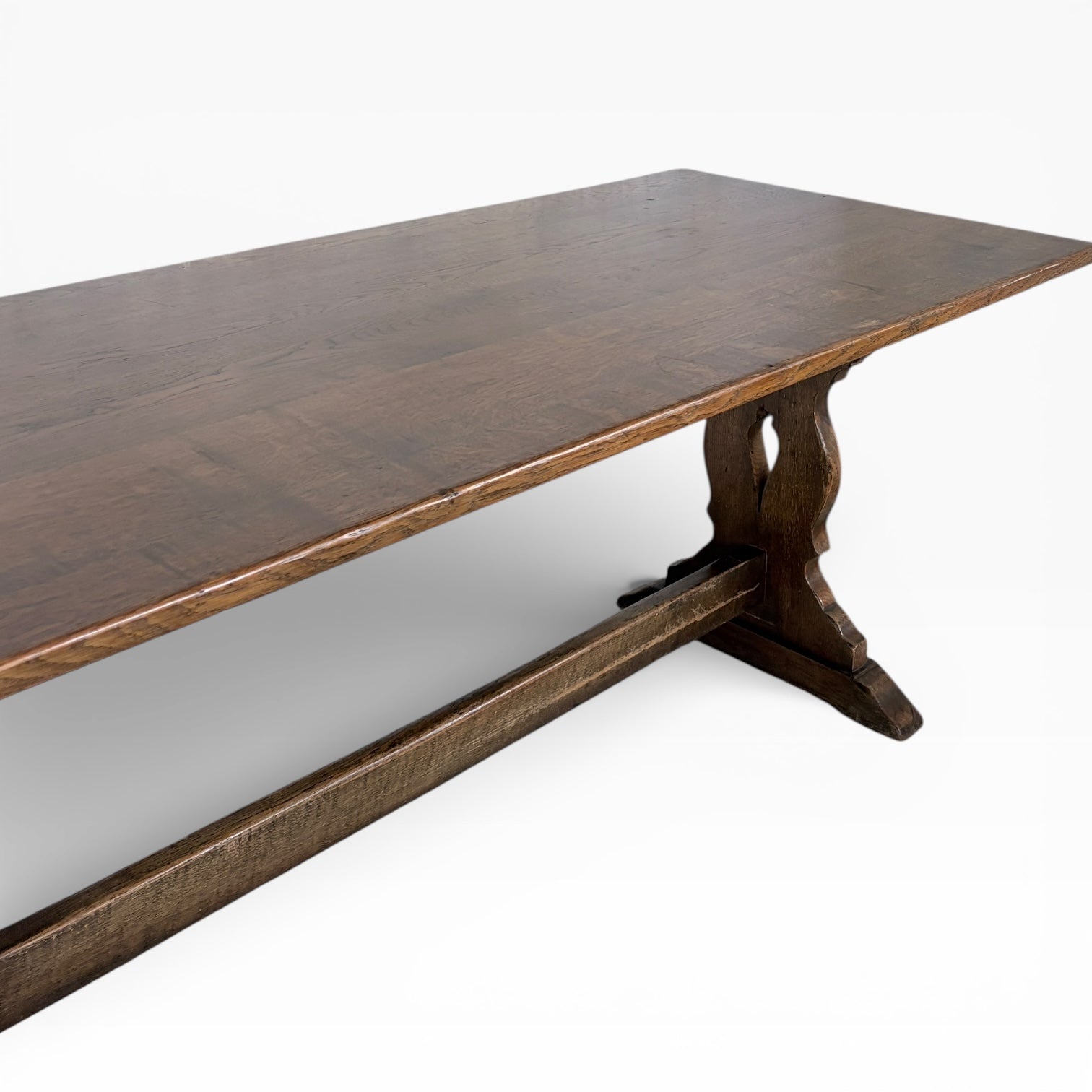 Arts & Crafts Antique Oak Refectory Dining Table — view 3