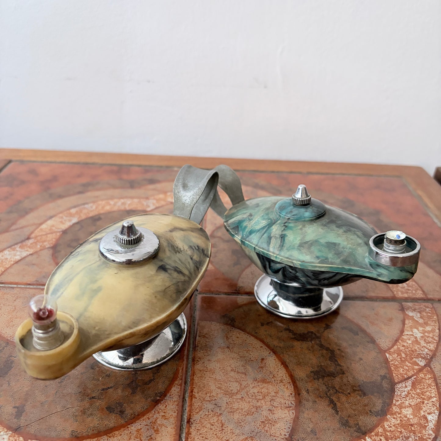 Vintage Pifco Aladdin’s Lamp Battery Powered Lamps – Pair