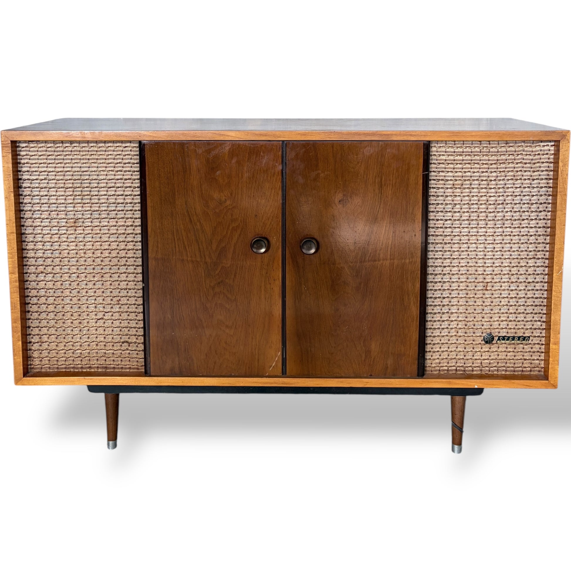 Pye Stereo Radiogram with Turntable – Mid-Century Teak Cabinet — view 4