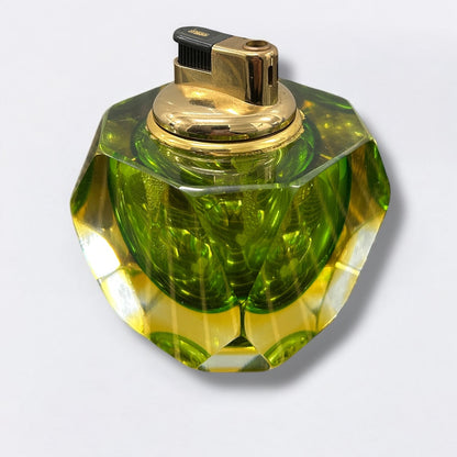Mid Century Sommerso Murano Glass Lighter by Flavio Poli