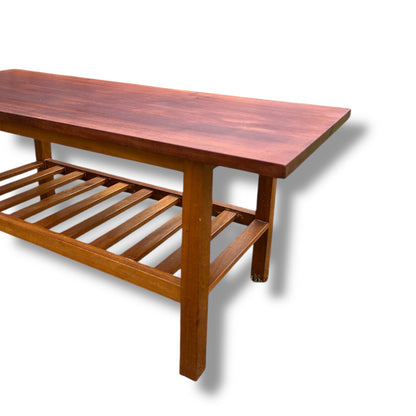 Mid-Century teak wood Kiaat coffee table