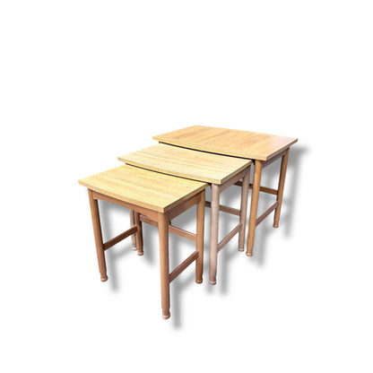 Vintage Schreiber Teak Nest of Tables – Mid Century British Furniture