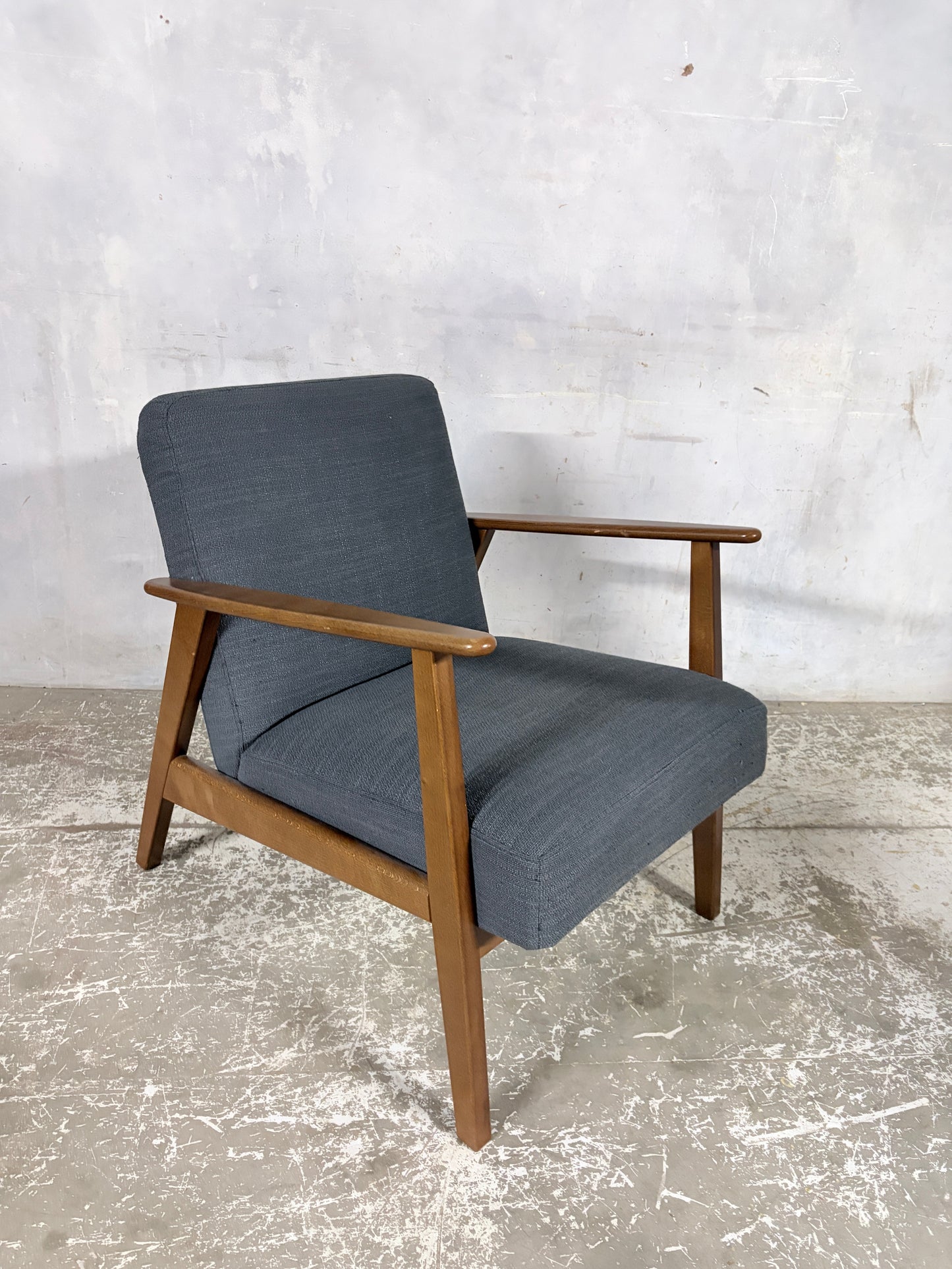 Vintage 1990s IKEA Teak Lounge Armchair