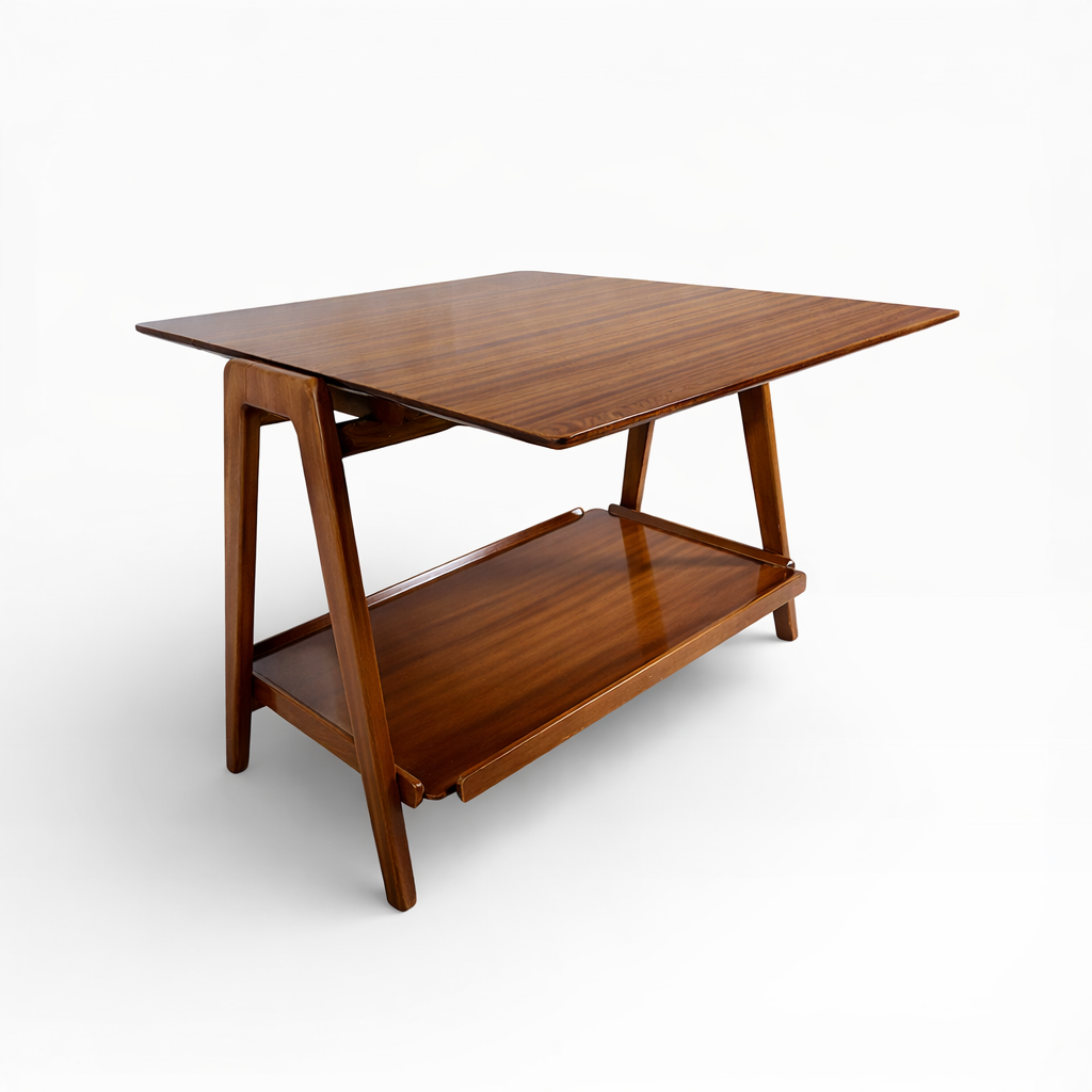 Mid-Century Walnut Drinks Trolley by Remploy