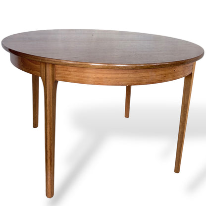 Vintage Teak Round Extending Dining Table by S Form